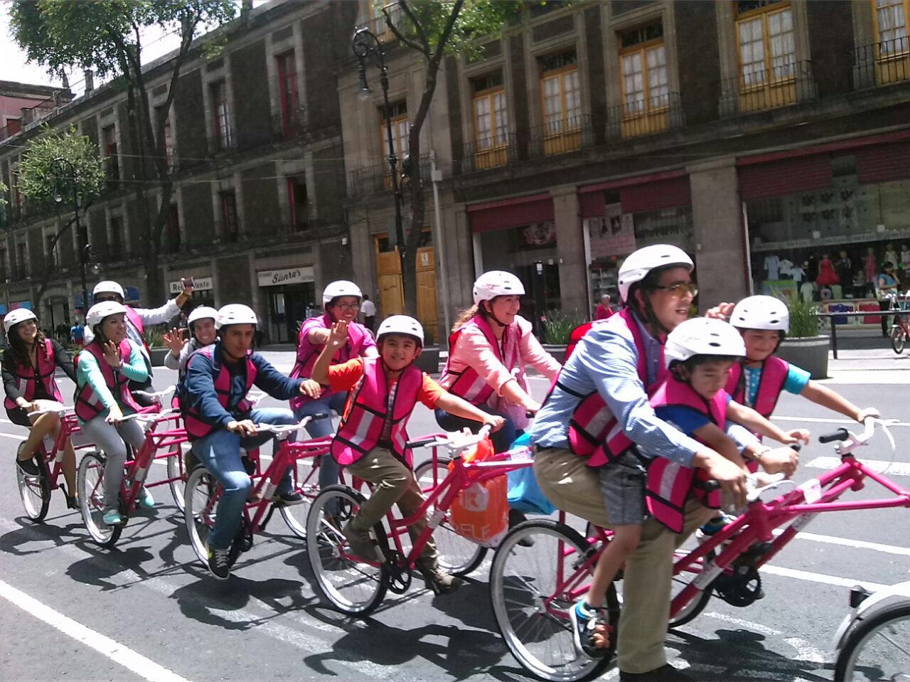 Los bicibuses llegan al Centro Histórico