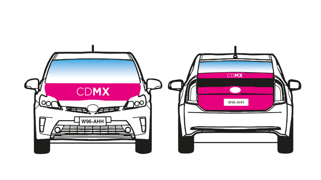 Los taxis híbridos de la CDMX estrenan imagen