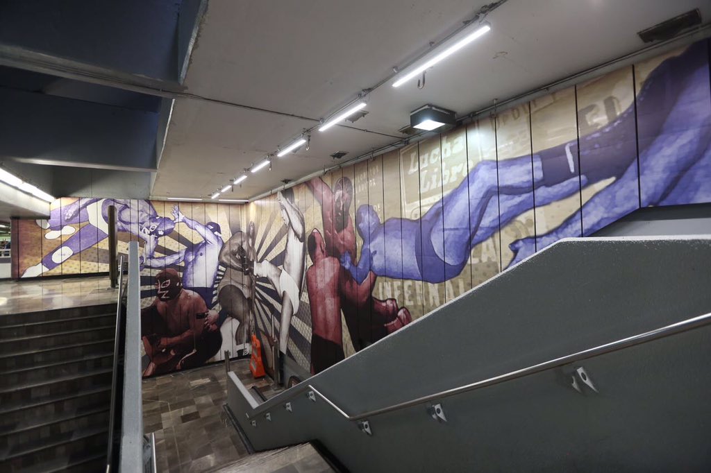 Las leyendas de la lucha libre se suben al Metro