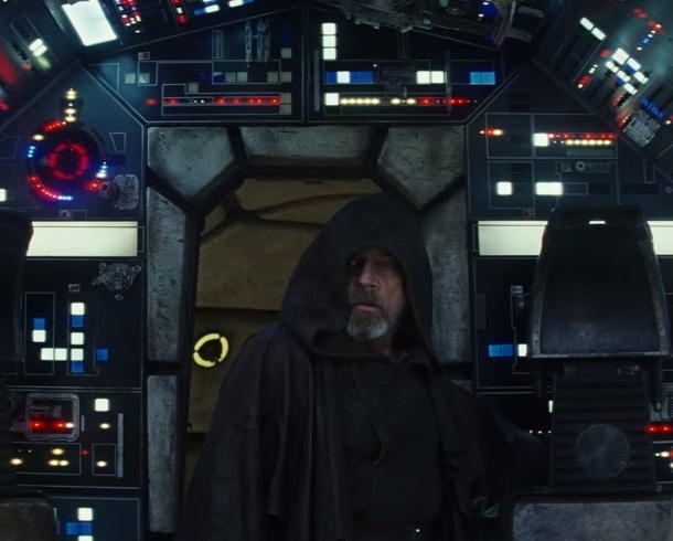 Luke Skywalker regresa al Halcón Milenario en Los Últimos Jedi