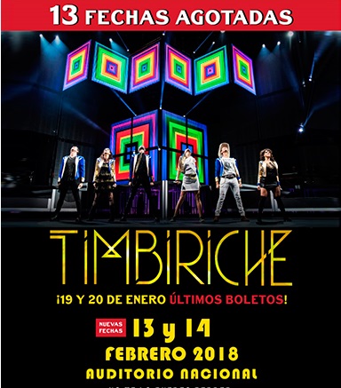 Timbiriche anuncia dos nuevas fechas en el Auditorio Nacional