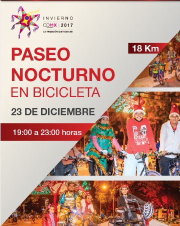 Llega el tradicional Paseo Nocturno Invierno 2017 en la CDMX