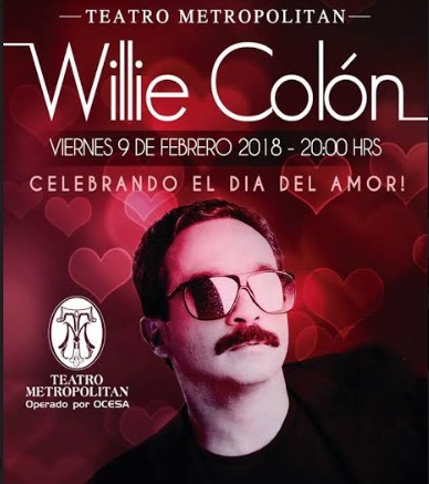 Willie Colon regresa a México al Teatro Metropólitan