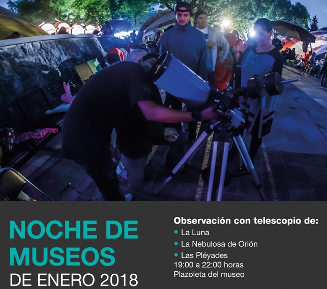 Asiste a una observación astronómica este miércoles 31 de enero al Museo de Historia Natural