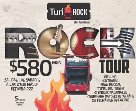 TuriRock, una nueva alternativa de entretenimiento del concepto turístico Turibús
