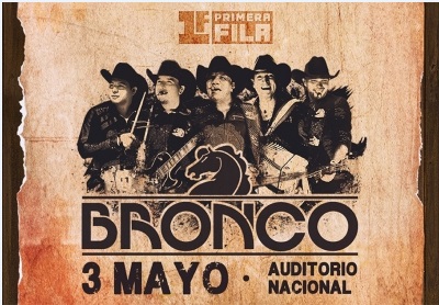 Bronco vuelve en mayo al Auditorio Nacional