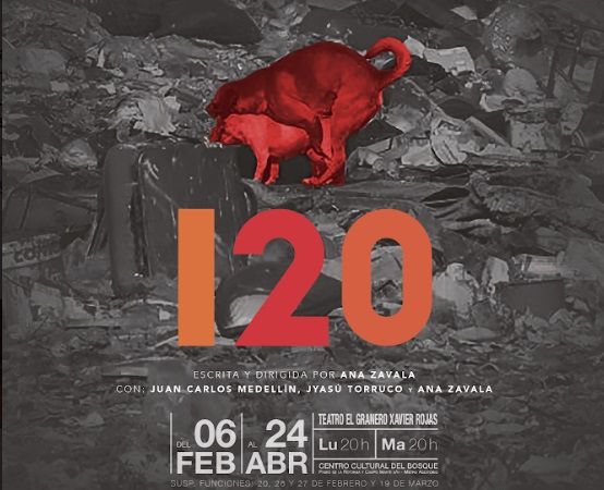 120, el “Rey de la basura” este lunes y martes en el Teatro El Granero