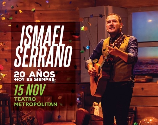 Ismael Serrano vendrá a la CDMX con su show “20 Años. Hoy Es Siempre”