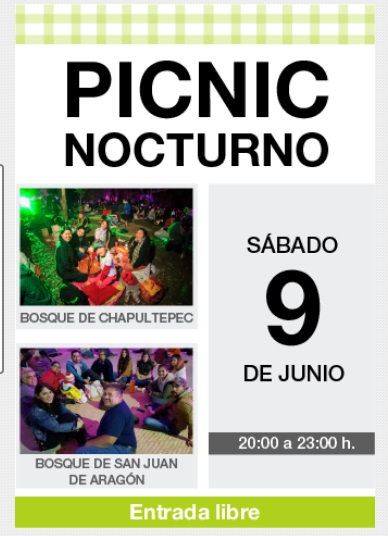 Asiste al Picnic nocturno de junio este fin de semana en la CDMX