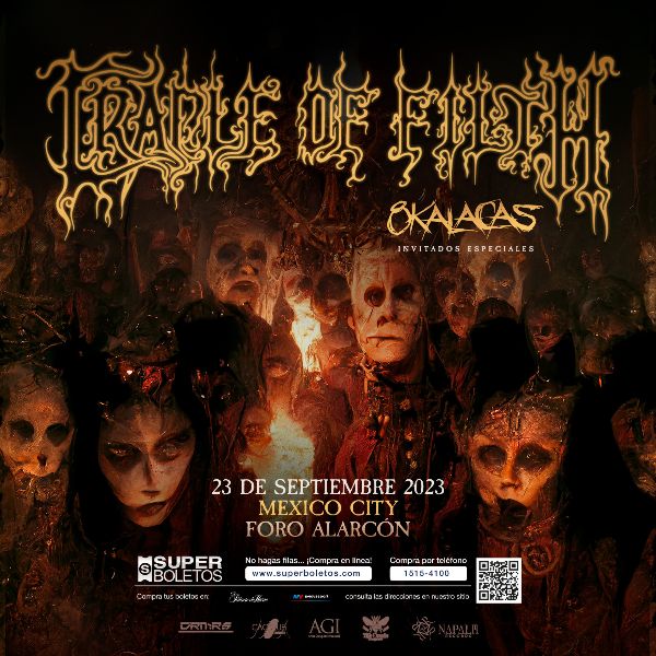 Cradle Of Filth anuncia gira por México en septiembre