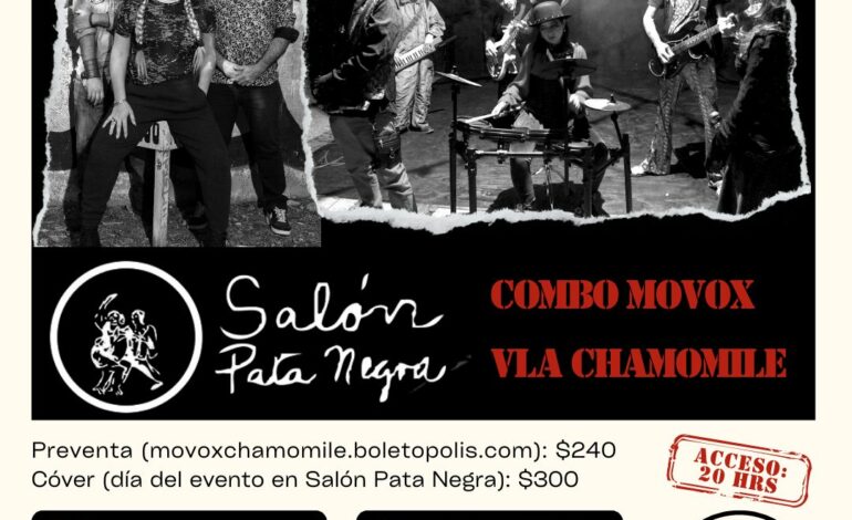 Combo Movox se presentará en el salón Pata Negra