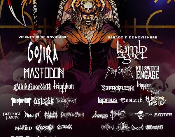 Conoce el line up por día del México Metal Fest VII