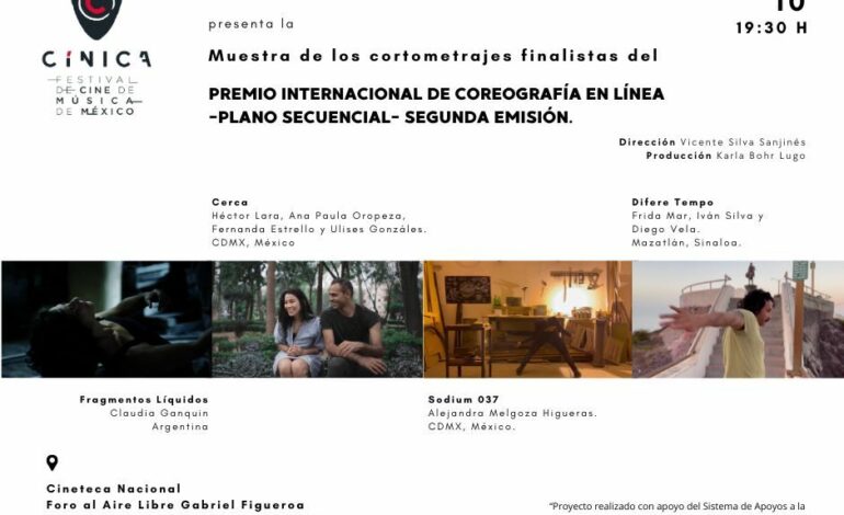 Compañía de Danza participará en muestra de cortometrajes