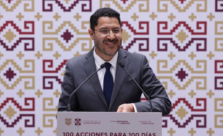 Martí Batres anuncia 100 acciones para sus próximos 100 días