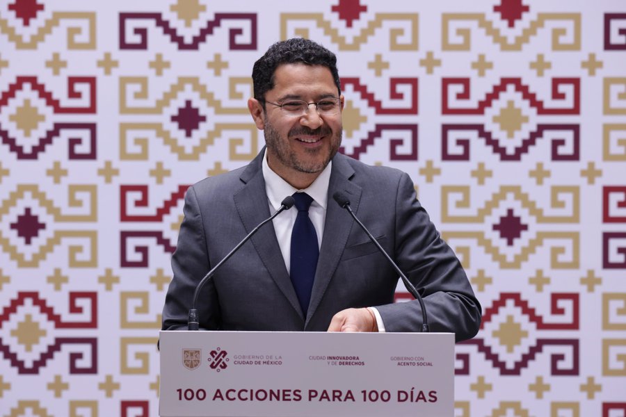 Martí Batres anuncia 100 acciones para sus próximos 100 días